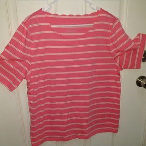 Talbots Soft, striped T-shirt Size XL